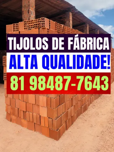 TIJOLO TIJOLOS! DIRETAMENTE DE FÁBRICA - PAGUE NA ENTREGA