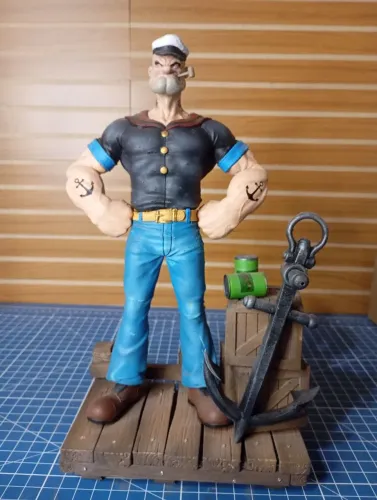 Popeye o marinheiro estatua 3d