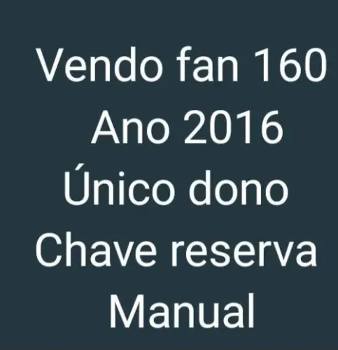 Honda CG 160 fan esdi 2016.