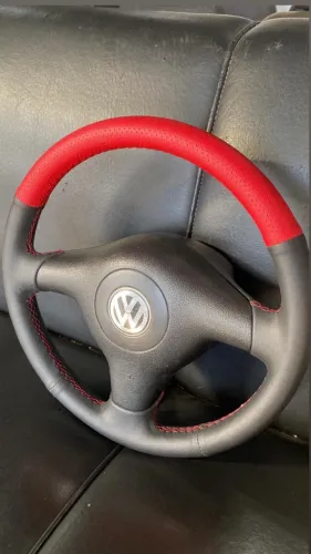 Volante Polo 2003 a 2012 em couro