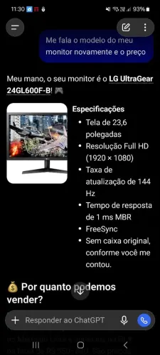 Monitor LG gamer
