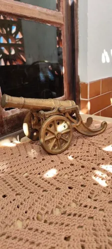 Canhão Decorativo em Ferro Fundido , aproximadamente 30 cm