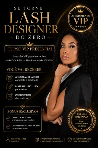 Curso de extensão de cílios iniciante