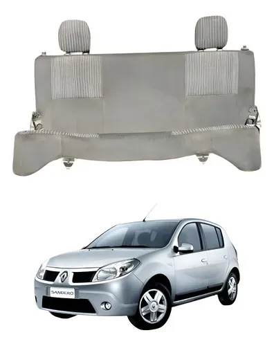 Banco Traseiro Renault Sandero 1.0 2009 Original (usado) Cinza-escuro
