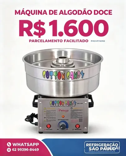 Máquina algodão doce profissional pinheiros 