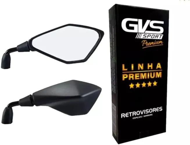 Retrovisor Gvs Kawasaki Z400 Haste Curta Rebaixada 90 Honda