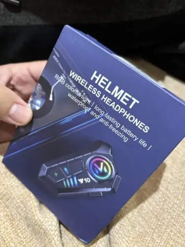Fone De Ouvido Para Capacete Moto Bluetooth Headset Rgb Sem Fio