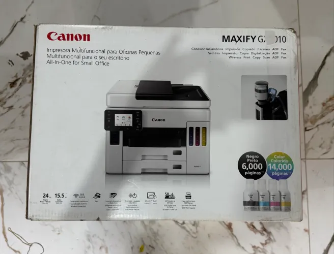 Canon MULTIFUNCIONAL TANQUE DE TINTA MEGA TANK GX7010 45/25PPM WI, padrao