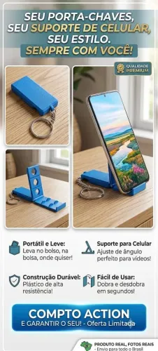 Suporte de bolso para celular, tipo chaveiro