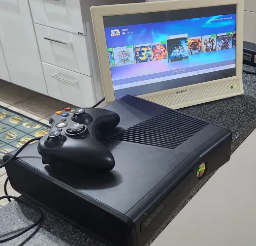 XBOX 360 RGH C/ 87 JOGOS + Super Mega Master Fliperama