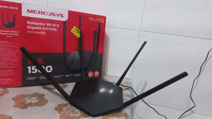 Roteador Mercusys - Wi-Fi 6 - Gigabit AX 1500