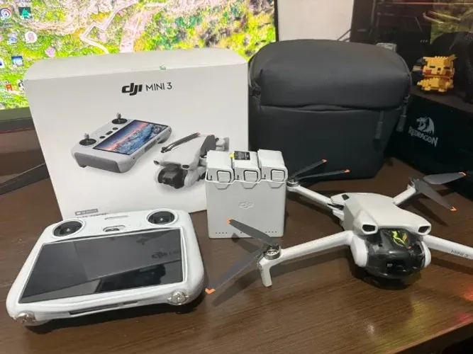 dji mini 3 combo flymore controle com tela