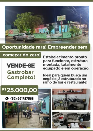 VENDE-SE GASTROBAR/SANDUICHERIA COMPLETO - MADRE GERMANA II