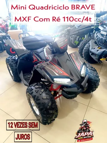 MINI QUADRICICLO BRAVE MXF 110CC COM RÉ EM 12 VEZES SEM JUROS