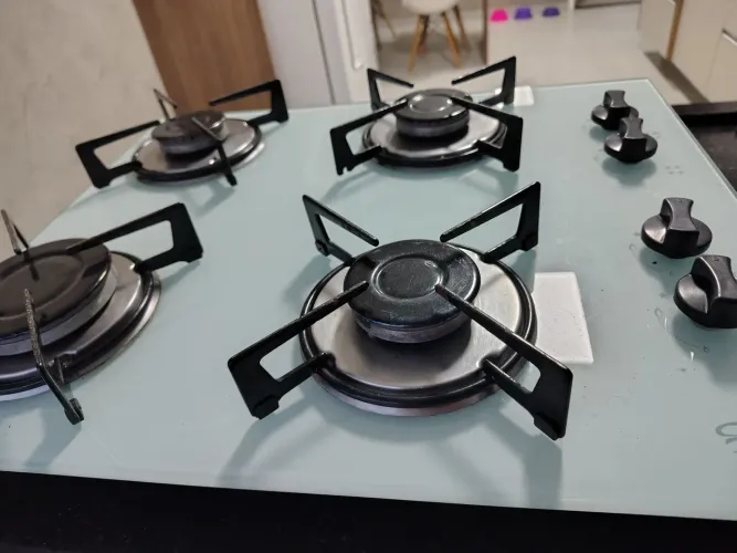 Fogão Cooktop Fischer Branco 4 Bocas