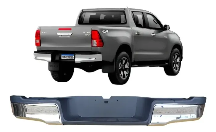 Parachoque Traseiro Hilux 2016 2017 2018 2019 2020 2021 2022 