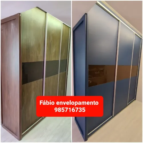 Envelopamento de guarda roupa e móveis 