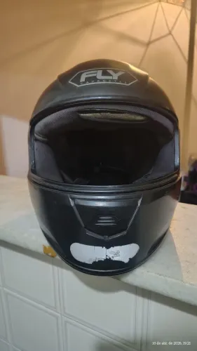 Capacete  F9 Classic Usado , n60, defeito na trava da viseira