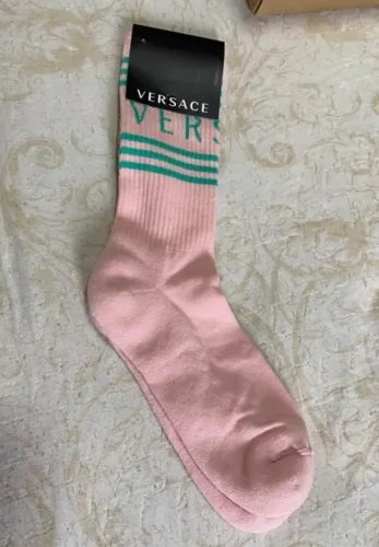 MEIAS VERSACE ROSA