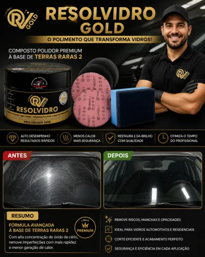 Kit polimento de vidro 