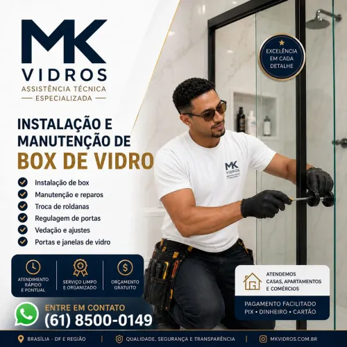 BOX DE VIDRO - INSTALAÇÃO E MANUTENÇÃO