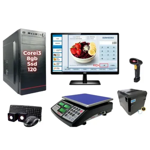 Kit PDV + Sistema não fiscal e sem mensalidade (Açaiteria)