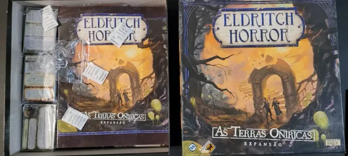 Combo 3 exps Eldritch horror - vestigios estranhos, montanhas da loucura e terras oniricas