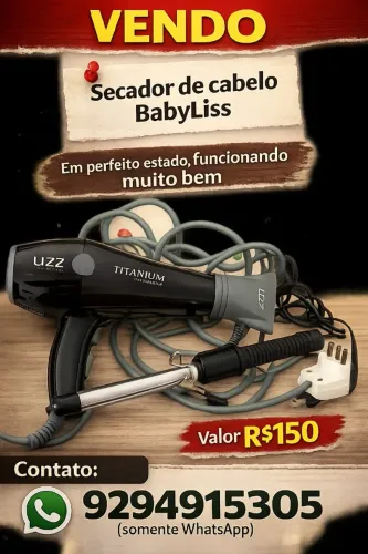 Secador de cabelo e Baby Liss