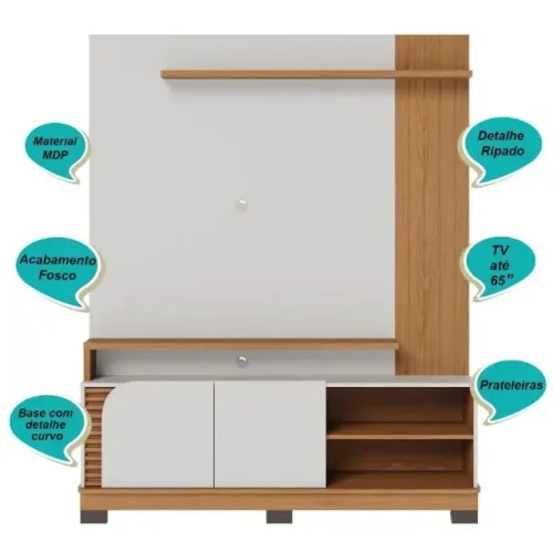 Home 2 Portas para Tv's até 65" Jurerê 1.5 - FAZEMOS ENTREGA!