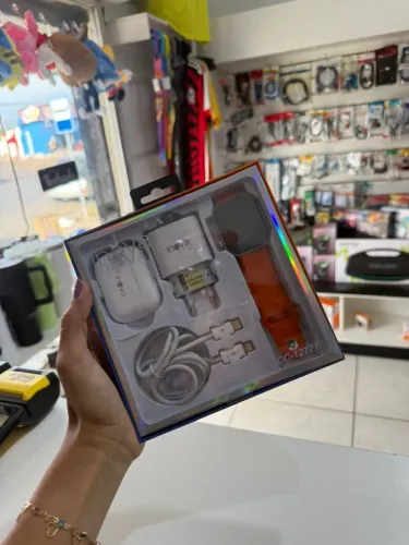 Kit smartwhatch fone via Bluetooth carregador
