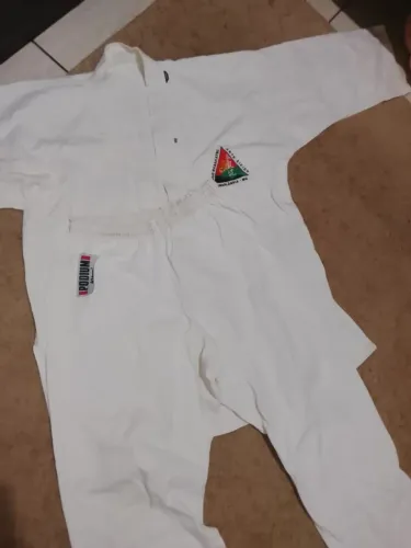 kimono de judô branco tamanho adulto 