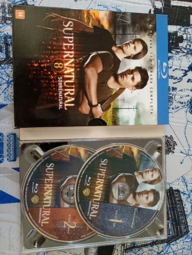 Blu-ray sobrenatural 8 temporada em digipak com luva 