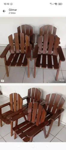 Vendo 4 cadeira de pal Darco