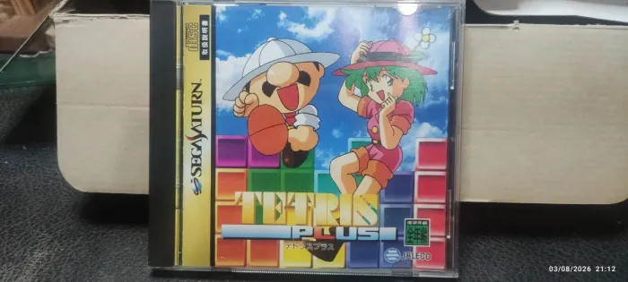 Tetris Plus Sega Saturn Original Japonês - Completo em Excelente Estado
