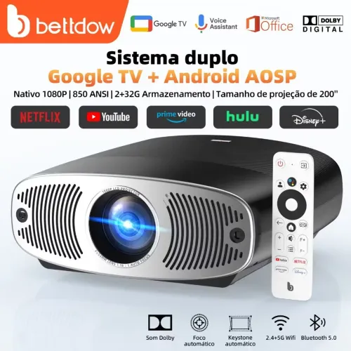 Projetor Bettdow 1090p full Hd