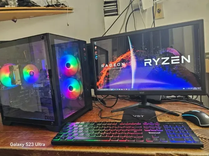 Pc gamer ryzen 5 tela 22 polegadas