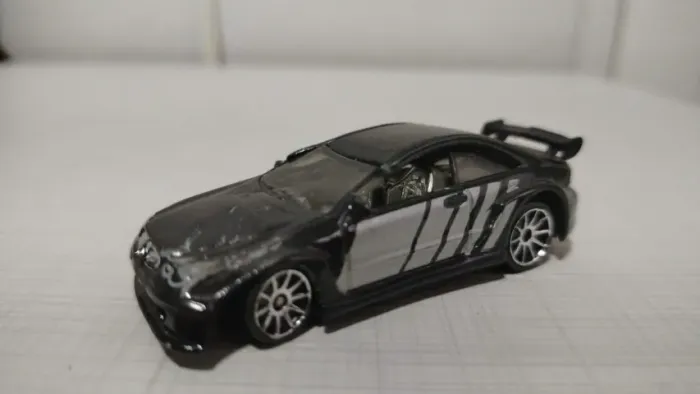 Miniatura Mercedes Amg Clk Dtm Hotwheels 1/64 Preto