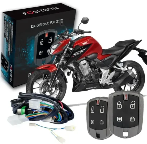 Alarme Pósitron Duoblock FX 350 G8 Honda CB300F Twister 2023 a 2026
