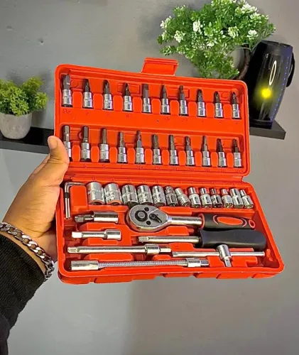 Kit de Ferramentas Completo (Catraca + Bits) - Prático e Versátil! ?