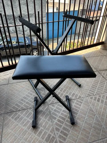 Suporte e Banqueta para Teclado musical