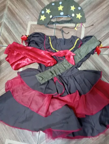 Vestido de festa junina da Maria bonita infantil