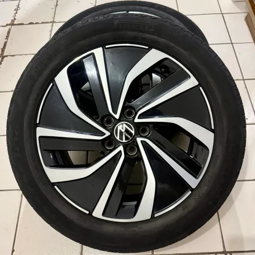 JOGO DE RODAS ORIGINAIS VOLKSW POLO HIGHLINE ARO 16 + PNEUS PIRELLI