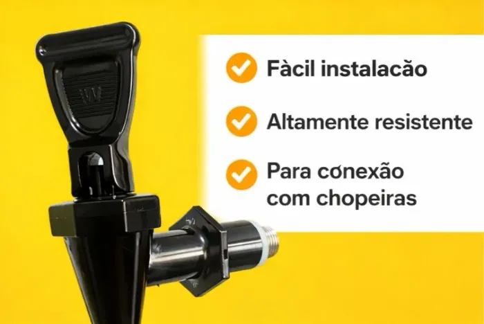 Kit 7 Torneiras Chopeira | Bica Chopp | Bar / Evento / Revenda