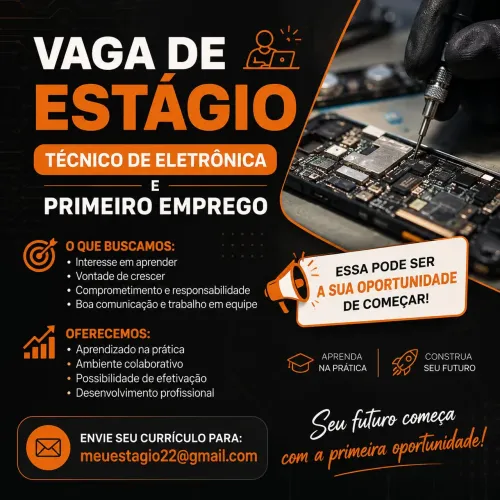 Emprego estágio tecnico eletronica