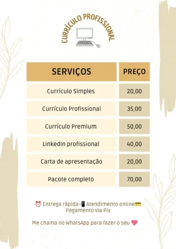 Faço Currículo Profissional 