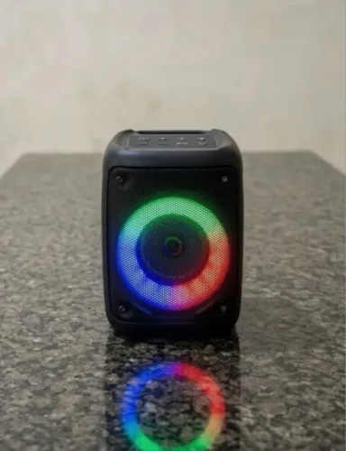 Caixa de Som Bluetooth Grasep D-3138 Portátil LED RGB