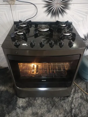 Vendo fogão mesa de vidro semi novo