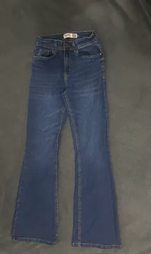 Calça Jeans Feminina Flare Azul Escura - Ótimo Estado 
