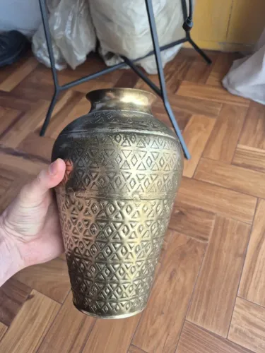 Vaso Decorativo Cor Ouro Velho da Tokstok