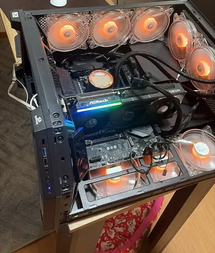 Gabinete Redragon Edge Vidro + Water Cooler 240mm + 10 Fans - Faço Envio